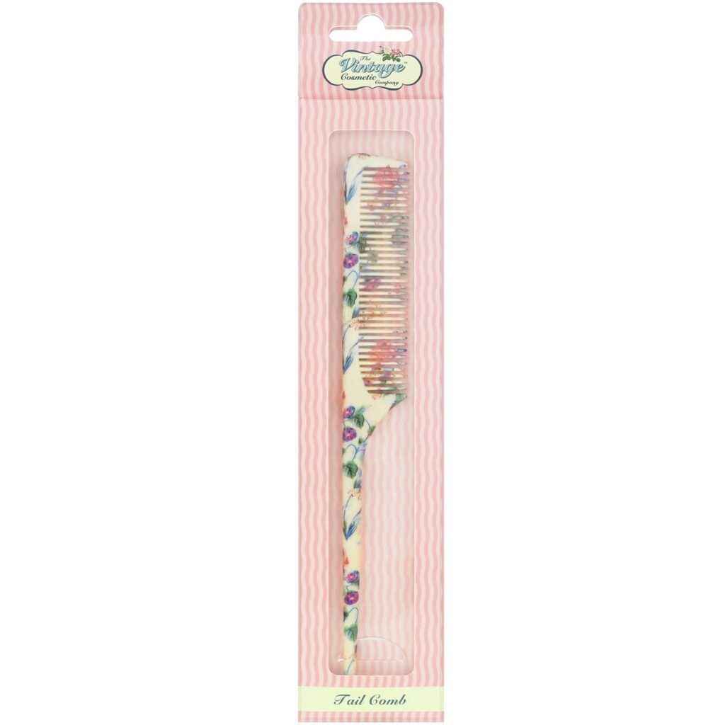The Vintage Cosmetic Co., Tail Comb, Fabulously Floral, 1 Count - Imagem 2