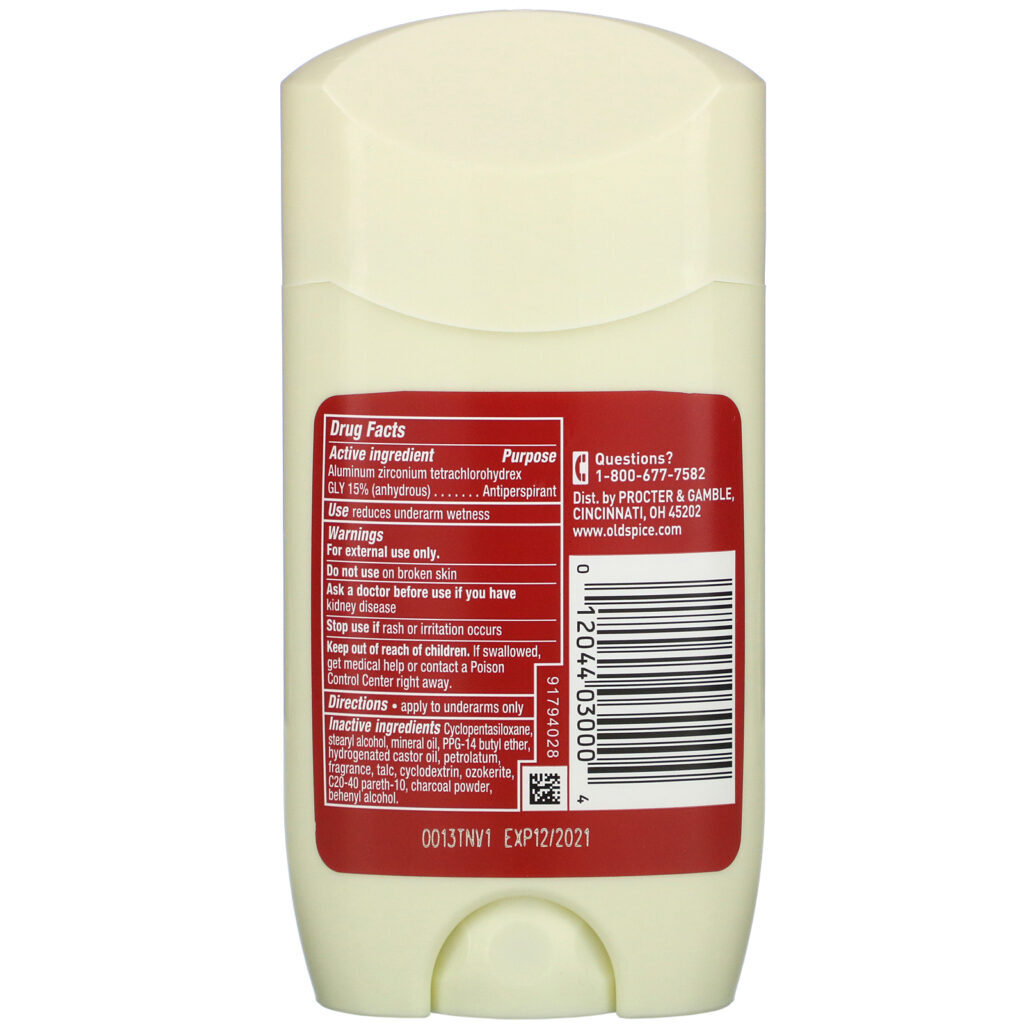 Old Spice, Anti-Perspirant & Deodorant, Volcano with Charcoal, 2.6 oz (73 g) - Imagem 2