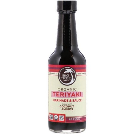 Big Tree Farms, Marinada e molho orgânico, Teriyaki, 296 ml (10 fl oz)