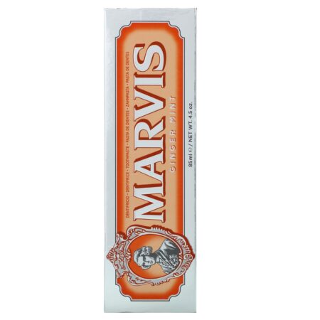 Marvis, Fluoride Toothpaste, Ginger Mint, 4.5 oz (85 ml) - Image 2