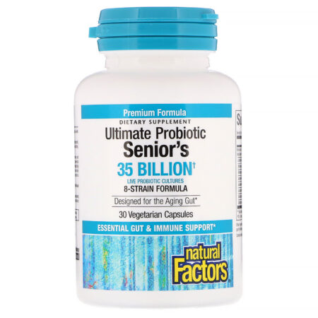 Natural Factors, Ultimate Probiotic Senior's, 35 Billion CFU, 30 Vegetarian Capsules - Image 3