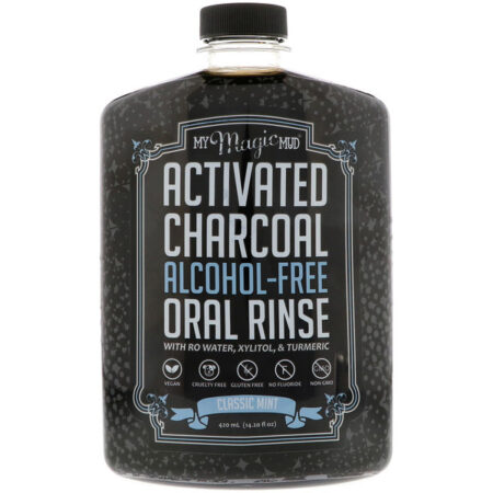 My Magic Mud, Activated Charcoal, Alcohol-Free Oral Rinse, Classic Mint, 14.20 fl oz (420 ml)