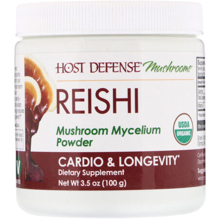 Fungi Perfecti, Reishi, Pó de Cogumelo Micélio, Cardiológico e Longevidade, 3,5 oz (100 g)