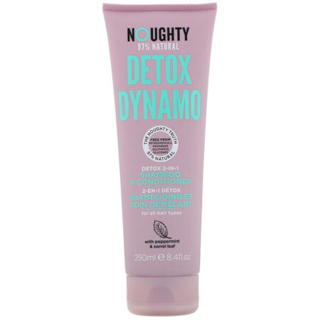 Noughty, Detox Dynamo, Shampoo + Condicionador 2 em 1, 250 ml