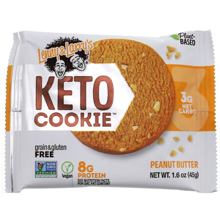 Lenny & Larry's, KETO COOKIE, Peanut Butter, 12 Cookies, 1.6 oz (45 g) Each - Image 4