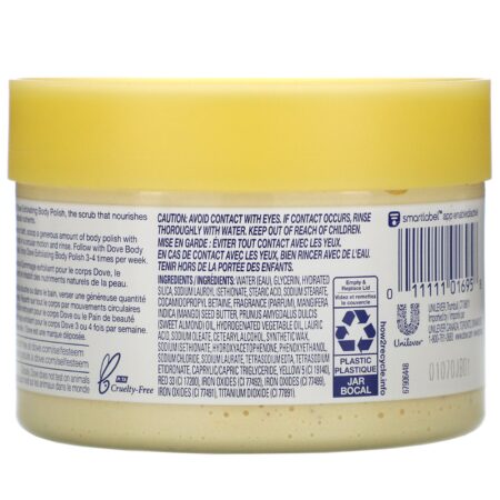 Dove, Exfoliating Body Polish, Crushed Almond and Mango Butter, 10.5 oz (298 g) - Image 2