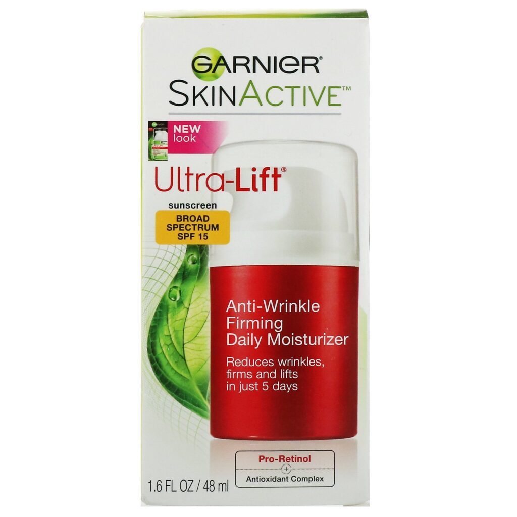 Garnier, SkinActive, Ultra-Lift, Hidratante diário firmador antirrugas, FPS 15, 48 ml - Imagem 2