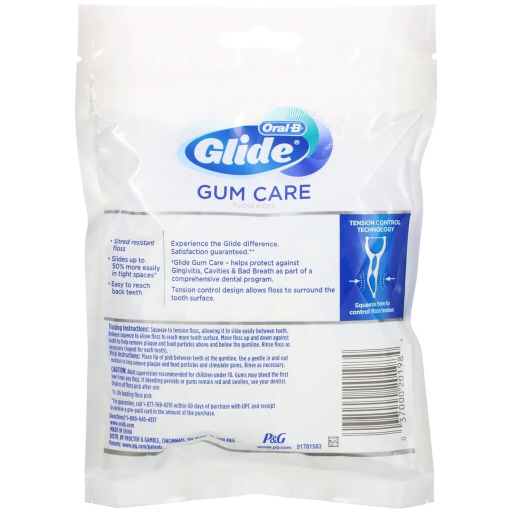 Oral-B, Glide, Gum Care, Floss Picks, 30 Count - Imagem 2