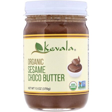 Kevala, Manteiga de Chocolate com Gergelim Orgânica, 370 g