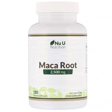 Nu U Nutrition, Raiz de Maca, 2.500 mg, 180 Cápsulas Veganas