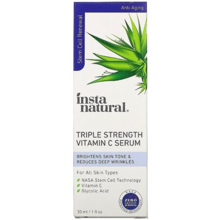 InstaNatural, Triple Strength Vitamin C Serum, Anti-Aging, 1 fl oz (30 ml) - Image 2