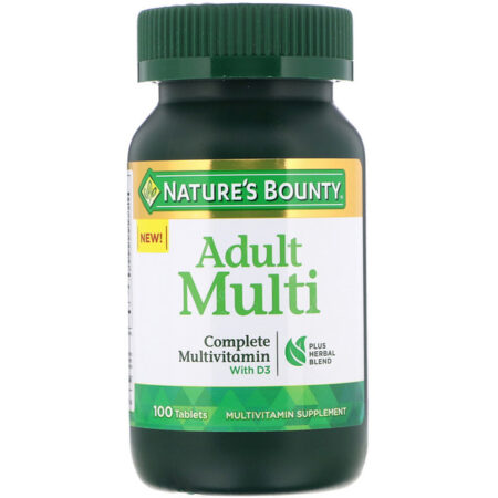 Nature's Bounty, Adult Multi, Complete Multivitamin with D3 , 100 Tablets