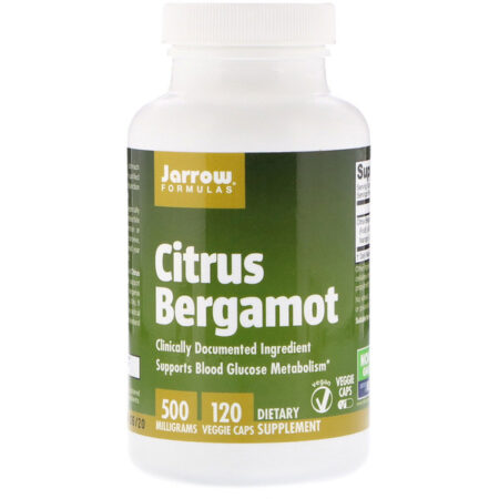 Jarrow Formulas, Bergamota Cítrica, 500 mg, 120 Cápsulas Vegetais