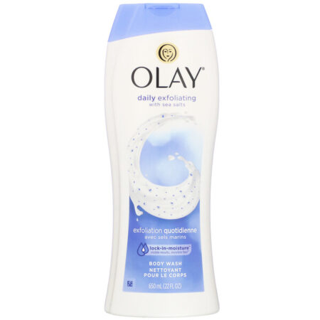 Olay, Sabonete Líquido Corporal Exfoliação Diária, com Sais Marinhos, 650 ml (22 fl oz)