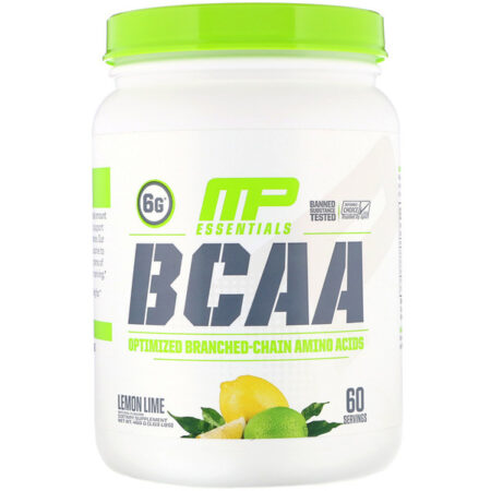 MusclePharm, Essentials, BCAA, Lemon Lime, 1.03 lb (468 g)