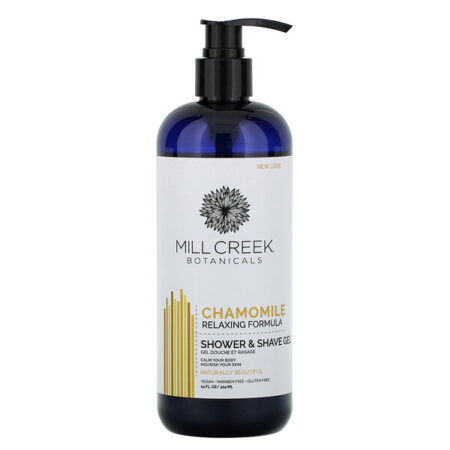 Mill Creek Botanicals, Shower & Shave Gel, Chamomile, 14 fl oz (414 ml)