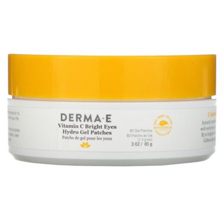 Derma E, Vitamin C Bright Eyes Hydro Gel Patches, 60 Patches, 3 oz (85 g)