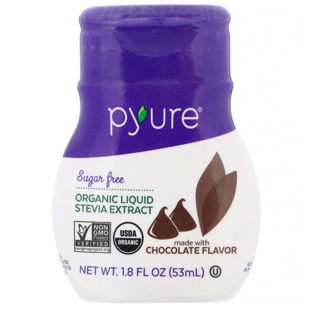 Pyure, Extrato de Estévia Líquida Orgânica, Chocolate, 53 ml (1,8 fl oz)