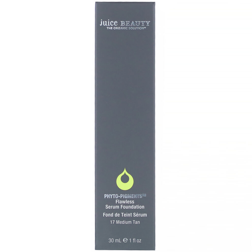 Juice Beauty, Phyto-Pigments, Flawless Serum Foundation, 17 Medium Tan, 1 fl oz (30 ml) - Imagem 2