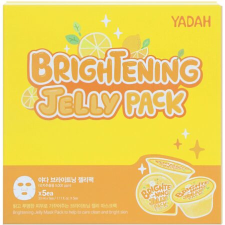 Yadah, Brightening Jelly Pack, 5 Sheets, 1.11 fl oz (33 ml) Each - Image 2