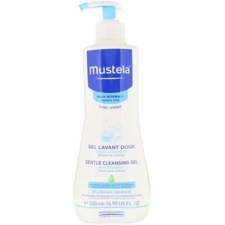 Mustela, Bebês, Gel de Limpeza Suave, Para Peles Normais, 16,90 fl oz (500 ml)