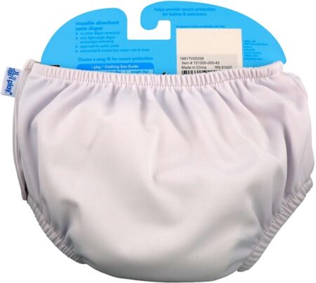 i play Inc., Swim Diaper, Reusable & Absorbent, 24 Months, White, 1 Diaper