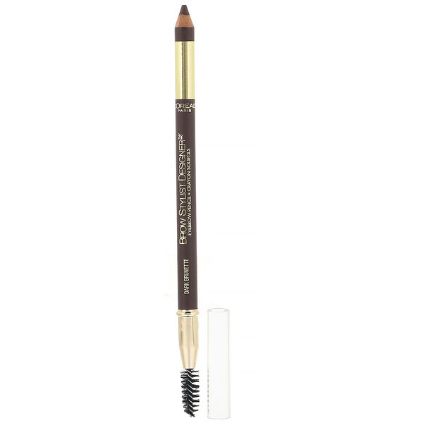 L'Oreal, Brow Stylist Designer, Lápis de sobrancelha, 315 Moreno escuro, 1,3 g