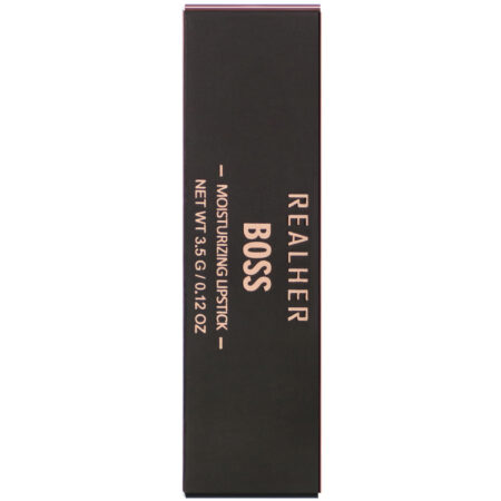 RealHer, Boss, Moisturizing Lipstick, Plum, 0.12 oz (3.5 g) - Image 2