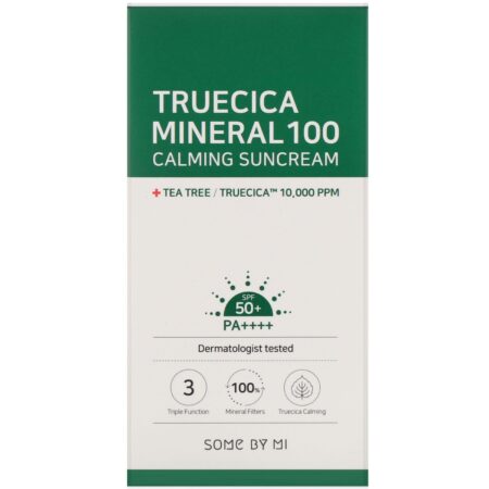 Some By Mi, Truecica Mineral 100, Protetor Solar Calmante, FPS 50+ PA ++++, 50 ml (1,69 fl oz) - Image 2