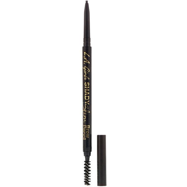 L.A. Girl, Lápis de sobrancelhas Shady Slim, marrom escuro, 0,08 g