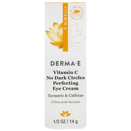 Derma E, Vitamin C, No Dark Circles Perfecting Eye Cream, 0.5 oz (14 g) - Image 2