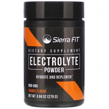 Sierra Fit, Eletrólito em Pó, 0 Calorias, Laranja, 9,84 oz (279 g)