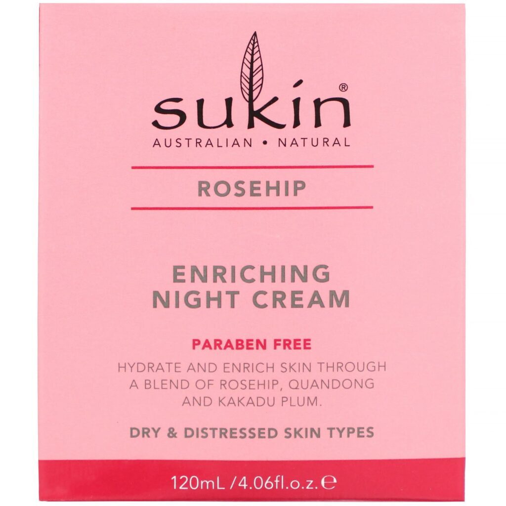 Sukin, Enriching Night Cream, Rosehip, 4.06 fl oz (120 ml) - Imagem 2