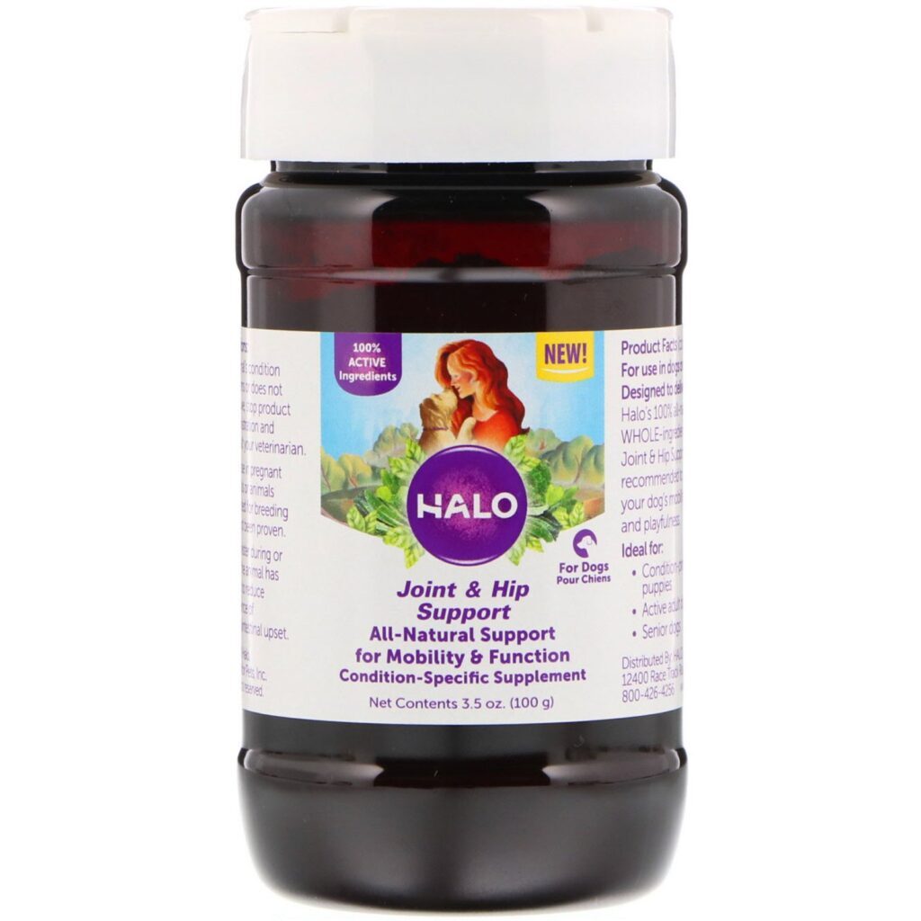 Halo, Reforço para articulação e quadril, para cães, 3,5 onças (100 g) - Imagem 3