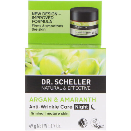 Dr. Scheller, Cuidados Antirrugas, Creme Noturno, Argan e Amaranto, 49 g (1,7 oz)