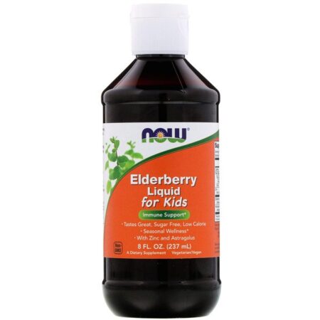 Now Foods, Elderberry Liquid for Kids, 8 fl oz (237 ml)