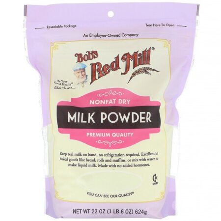 Bob's Red Mill, Leite em Pó, Desnatado, 624 g (22 oz)