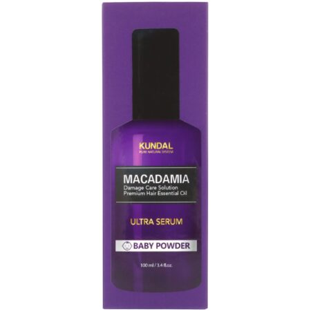 Kundal, Macadamia, Ultra Serum, Baby Powder, 3.4 fl oz (100 ml) - Image 2