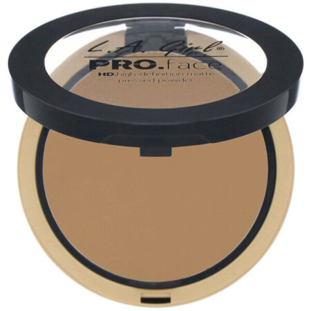 L.A. Girl, Pó compacto fosco Pro Face HD, Warm Caramel, 7 g