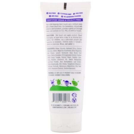 Schmidt's, Kids Tooth + Mouth Paste, Mint + Berry , 4.7 oz (133 g) - Image 2