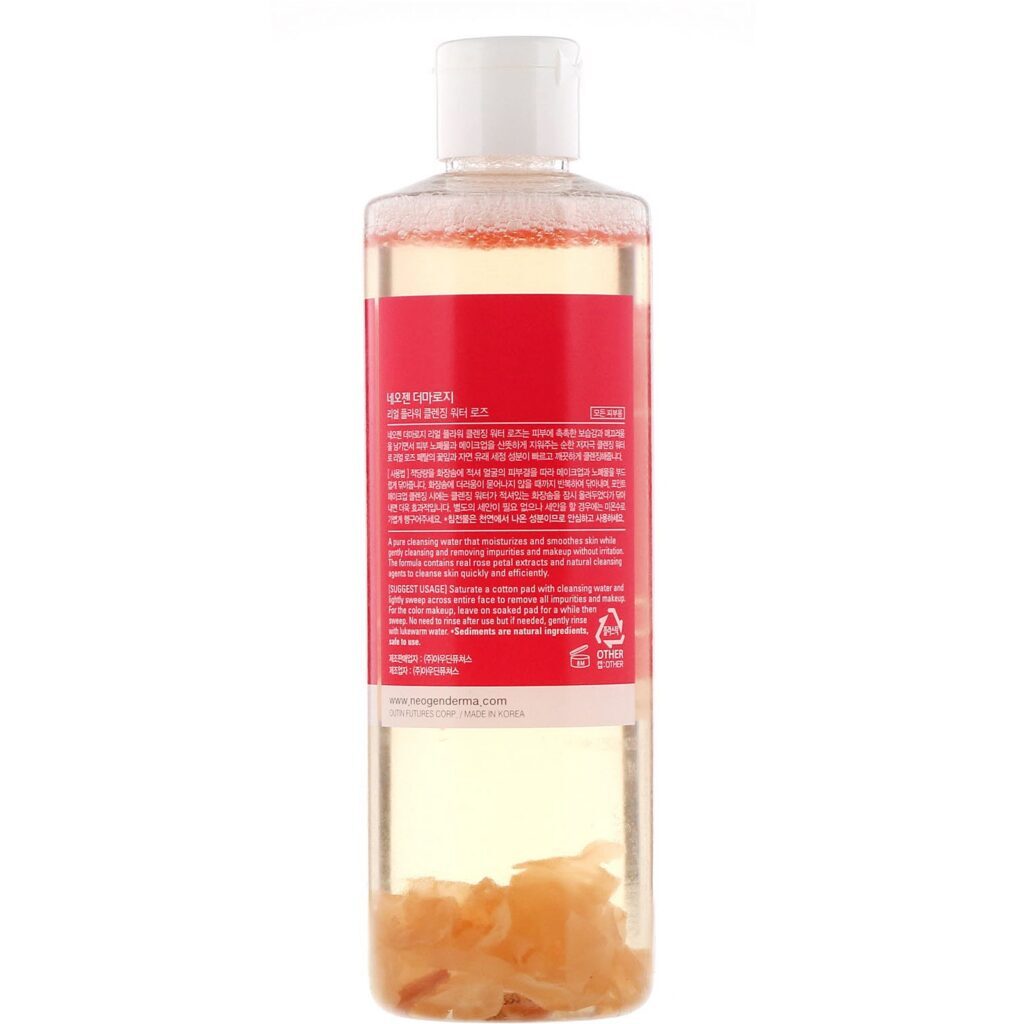 Neogen, Real Flower Cleansing Water, Rose, 9.9 fl oz (300 ml) - Imagem 2