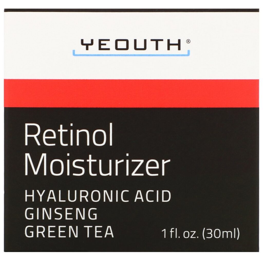 Yeouth, Hidratante Retinol, Ácido Hialurônico, Ginseng, Chá Verde, 1 fl oz (30 ml) - Imagem 3