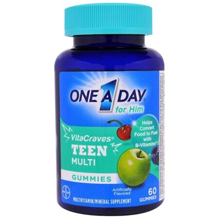 One-A-Day, Um Por Dia Para Homens, VitaCraves, Teen Multi, 60 Balas de Goma