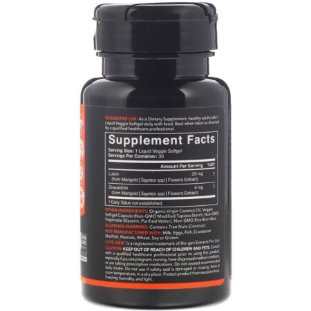 Sports Research, Lutein + Zeaxanthin with Coconut Oil, 30 Veggie Softgels - Image 2