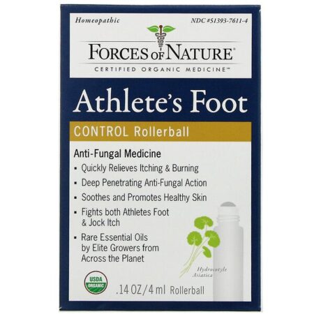 Forces of Nature, Roll-on para Controle de Pé de Atleta, 4 ml (14 oz)