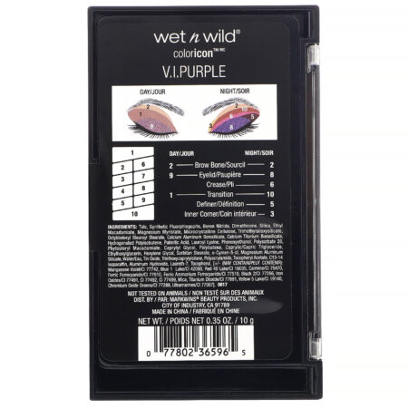 Wet n Wild, Paleta de sombras Color Icon, 761B V.I. Roxo, 0,35 oz (10 g) - Image 3