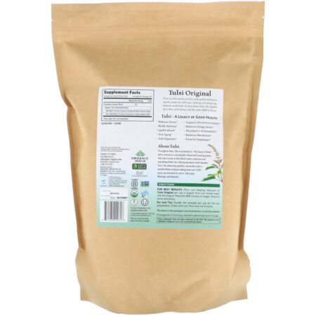 Organic India, Tulsi, Folhas Soltas de Chá, Original, Sem Cafeína, 454 g (16 oz) - Image 2