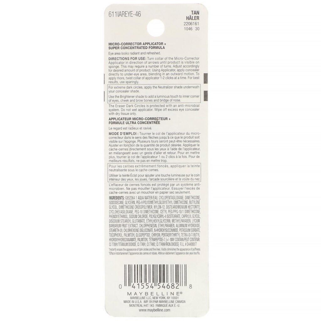Maybelline, Instant Age Rewind, Corretivo de Tratamento, Cobertura das Olheiras, 146 Tan, 6 ml (0,2 fl oz) - Imagem 3