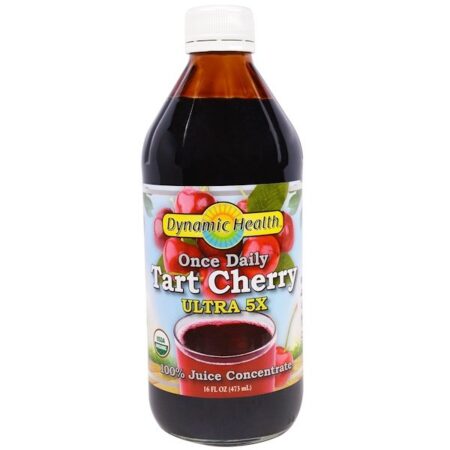 Dynamic Health Laboratories, Once Daily Tart Cherry, Ultra 5X, 100% Juice Concentrate, 16 fl oz (473 ml)