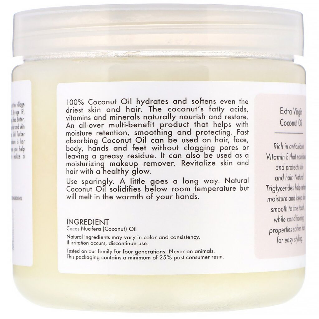 SheaMoisture, Head-To-Toe Nourishing Hydration, 100% Extra Virgin Coconut Oil, 15 fl oz (444 ml) - Imagem 2